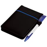 A6 Colour Stripe Mini Jotter Folio - 30 Pages - Silver