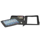 Soft Touch A5 Zippered Tablet Holder - Black or Dark Brown