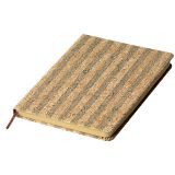 Cork A5 Notebook with Dark Brown Trim  - Brown