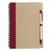 Recycled Spiral Notebook and Pen