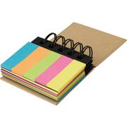 Spiral Notebook with Sticky Notes