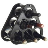 6 Bottle Wine Stand - Black