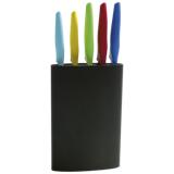 6 Piece Colourful Non Stick Knife Set - Black