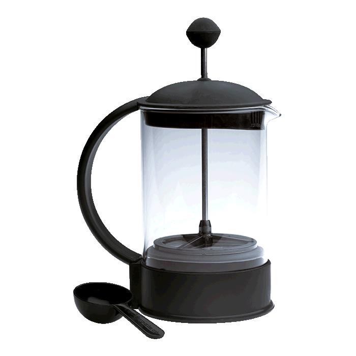 6 Cup Coffee Plunger - Black