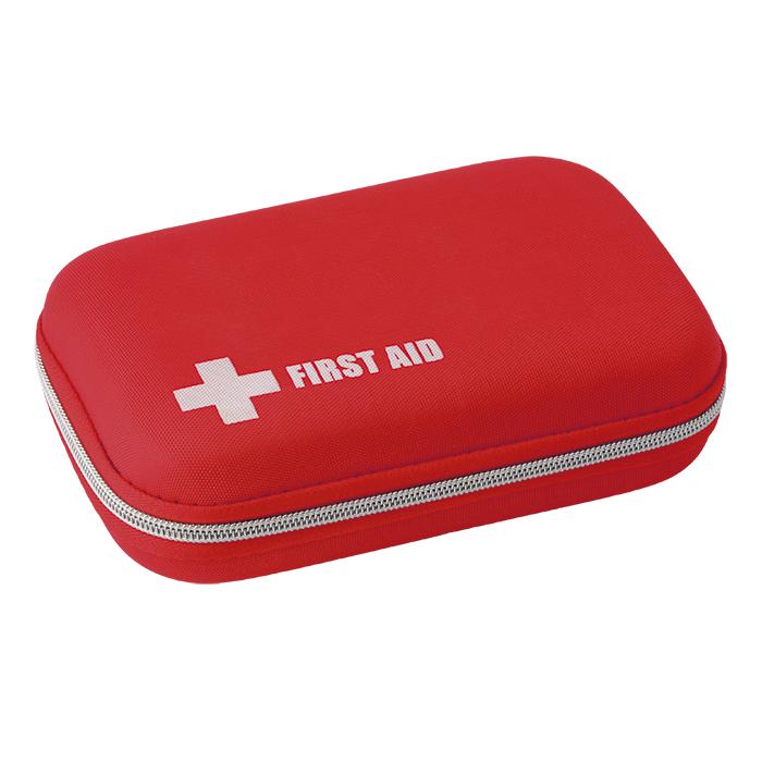 51 Piece First Aid Kit In EVA Case - Avail in: Red