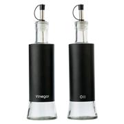 4 Piece Glass Oil & Vinegar and Salt & Pepper Set