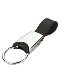 Metal Keychain with Silicone Strap