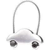 Car Shaped Metal Keychain - Silver