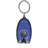 Coloured Body LED Keychain - Black/Black, Black/Blue, Black/Red