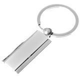 Two Tone Metal Keychain - Silver