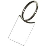 Stylish Clip Off and Twist Keychain - Silver