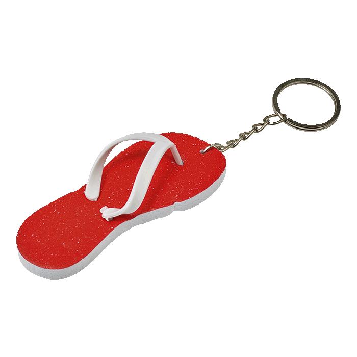 Flip Flop Keychain - Avail in: Light Blue, Orange, Red, White or