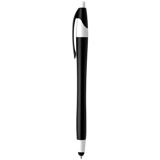 Slim Coloured Barrel Ballpoint Pen with Stylus