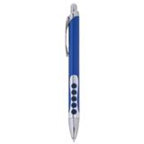 Rubber Dotted Grip Aluminium Ballpoint Pen - Gunmetal