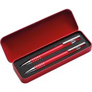 Lacquered Barrel Matching Ballpoint Pen and Clutch Pencil Set