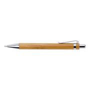 Bamboo Ballpoint Pen with Metal Trims