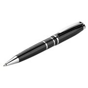 Brass Ballpoint Pen With Carbon Fibre Trim - Black