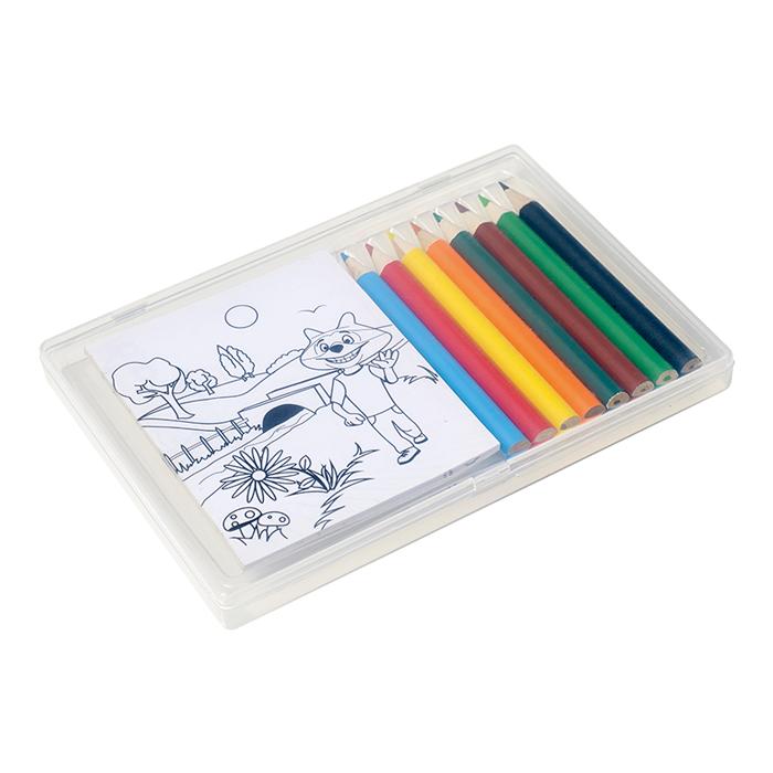 Colouring In Set In Plastic Case