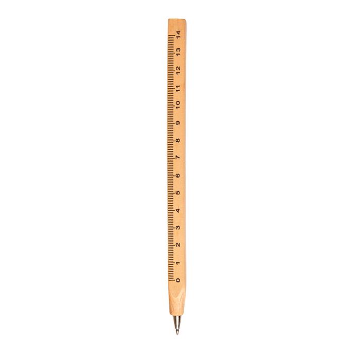 Wooden Ballpoint Pen With Ruler