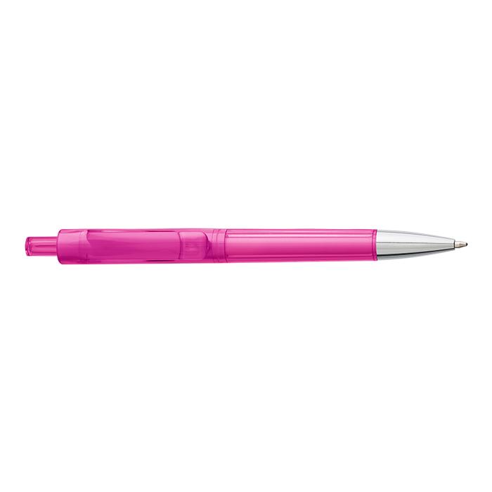 Ballpoint Pen With Transparent Coloured Barrel