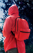 Backpack Rain Jacket Combo - Available in Black, Navy or Red