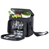 Two Person Picnic Cooler and Chair - Black