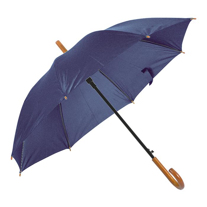 Classic Umbrella with Wooden Shaft and Handle