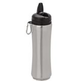 750ml Stainless Steel Bottle with Carabiner - Blue