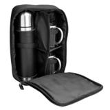 500ml Steel Flask And Mug Set - Black