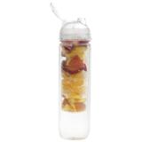 800ml Fruit Infusing Tritan Water Bottle - Red, Clear or Turquoi