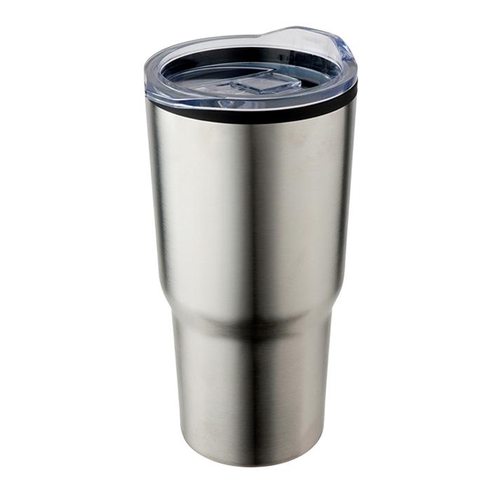 590ml Stainless Steel Mug With Clear Lid