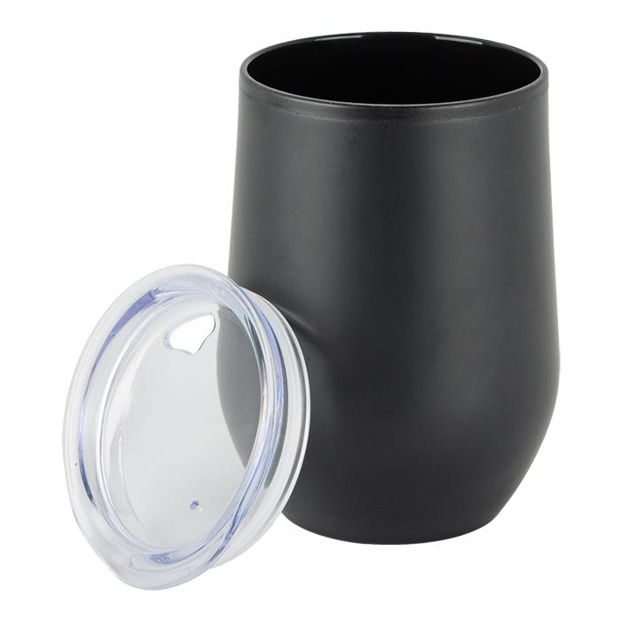 350ml Plastic Teardrop Design Tumbler - Avail in: Black or White