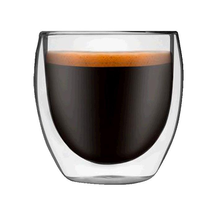 Elegant Double Wall Glass Mug in Gift Box - Avail in: Clear
