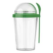 Dual Compartment Breakfast Mug with Spoon