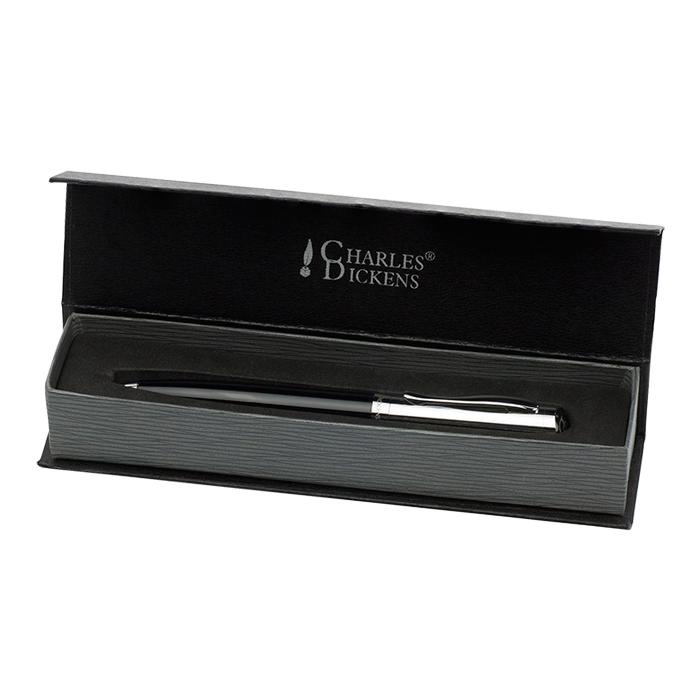 Charles Dickens Ballpoint Pen With Chrome Trims