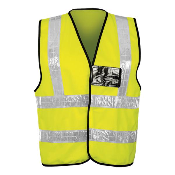 Contract PVC Waistcoat - Available in: Safety Yellow