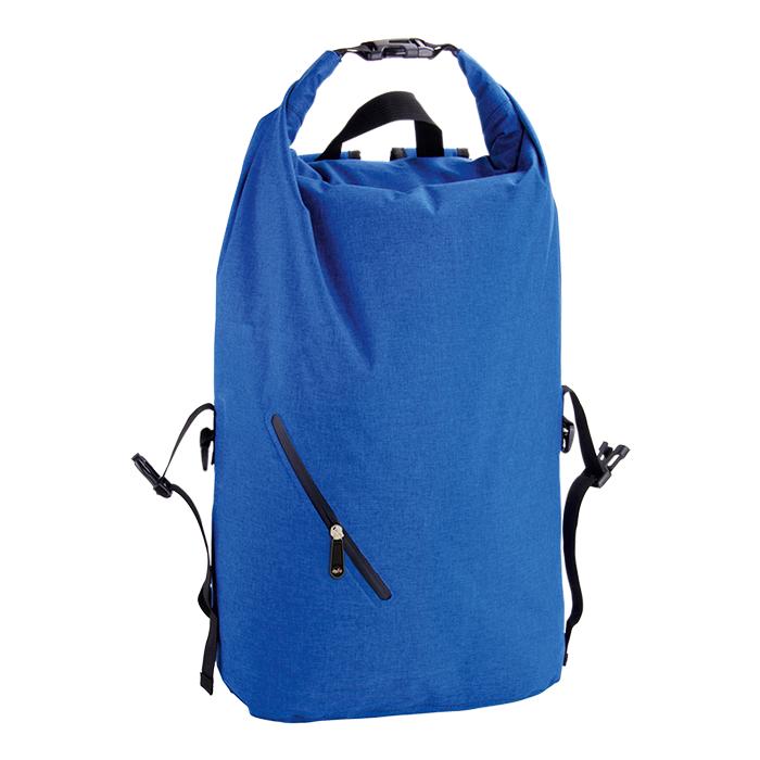 Melange Waterproof Backpack With Diagonal Zip