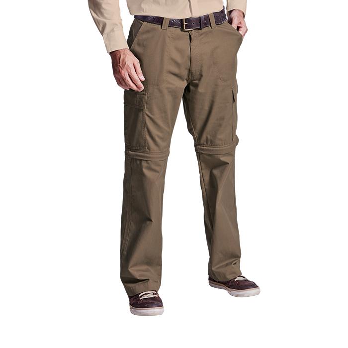 Mens Oliver Zip Off Cargo Pants. Khaki, Navy or Stone