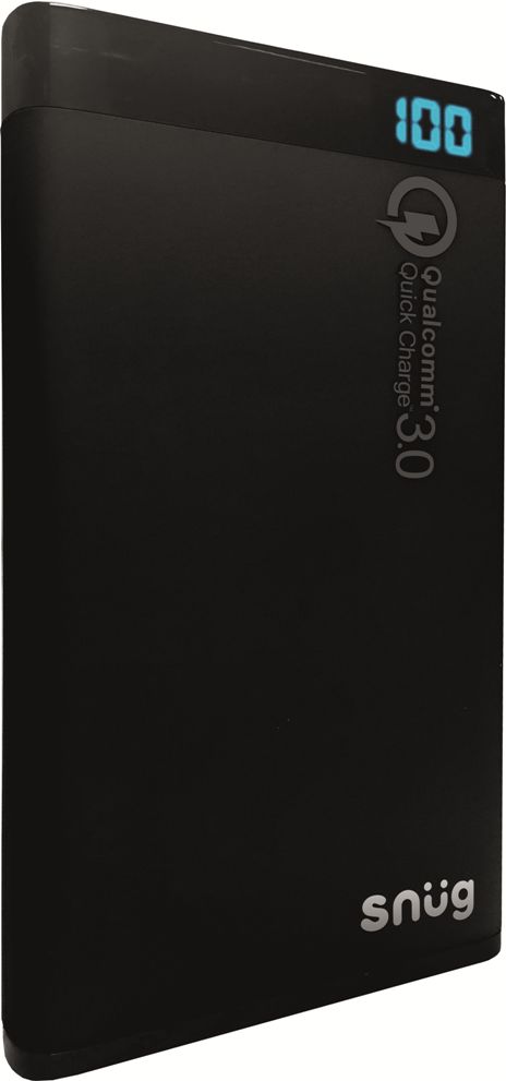 Snug Quick Charge 3.0 Power Bank12000 mAh - Avail in: Black