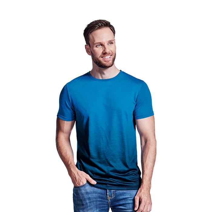 Mens Bailey Crew Neck T-Shirt. Atlantic Blue/Navy, Grey/Charcoal