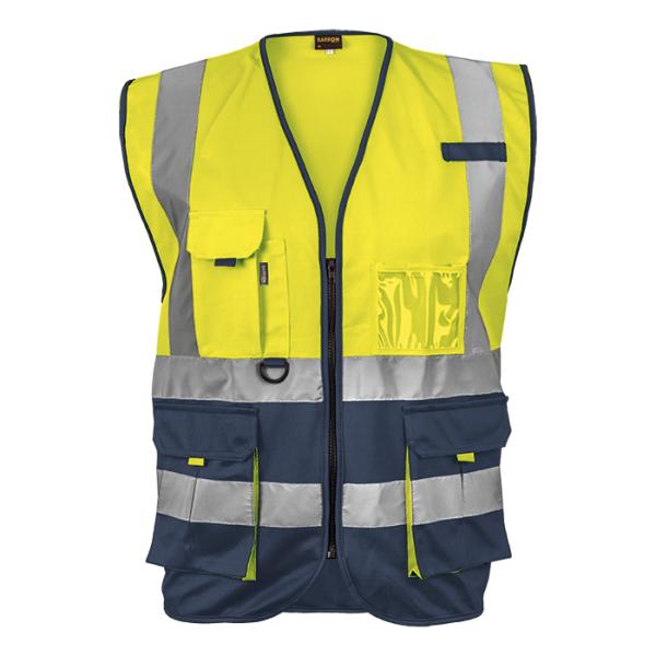 Hi Vis Signal Vest - Available in: Safety Orange/Navy or Safety