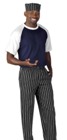 Chalk Stripe Baggy Pants Black / White