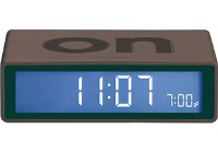 Lexon Flip On-Off Clock - Available: dark grey, lime, prussian b Lexon Flip On-Off Clock - Available: dark grey, lime, prussian b