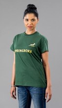 SA Rugby Basic T-Shirt - Ladies T-Shirt - Availe in:Green / Gold