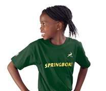 SA Rugby Basic T-Shirt - Kids Kids - Availe in:Green / Gold