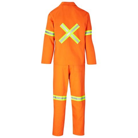 Trade Polycotton Conti Suit - Reflective Arms, Legs & Back - Yel