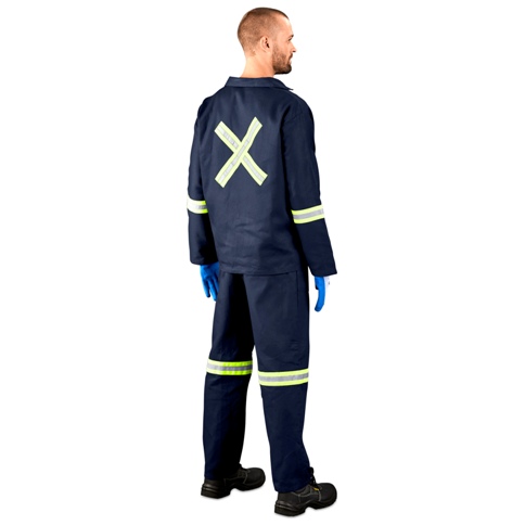 Technician 100% Cotton Conti Suit - Reflective Arms, Legs & Back