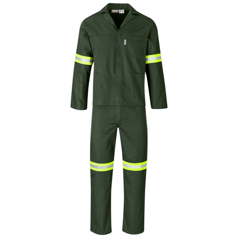 Acid Resistant Polycotton Conti Suit - Reflective Arm & Legs - Y