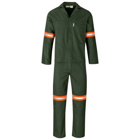 Acid Resistant Polycotton Conti Suit - Reflective Arm & Legs - O