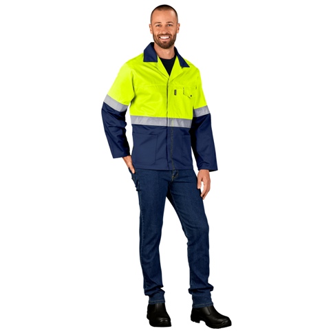 Traffic Premium Two-Tone Hi-Viz Reflective Polycotton Workwear J